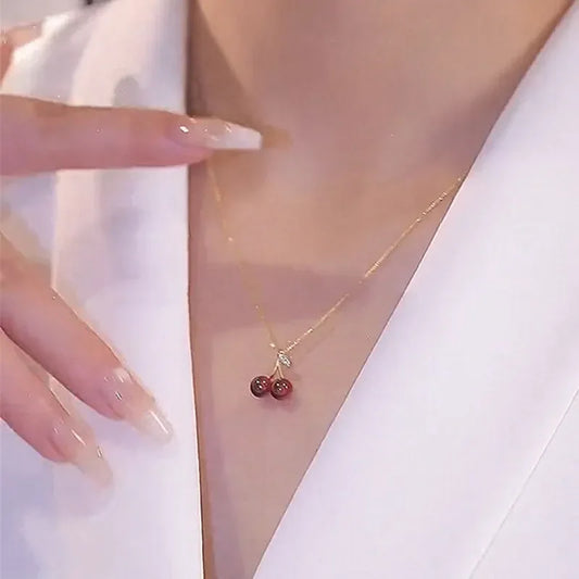 Cherry Sparkle Necklace
