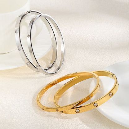 uxe Sparkle CZ Open Bangle