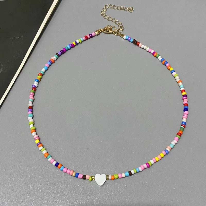 Colorful Heart Beads Choker - R&N 