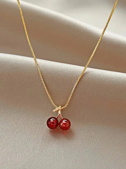Cherry Sparkle Necklace - R&N 