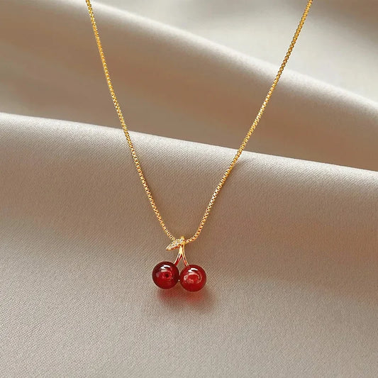 Cherry Sparkle Necklace