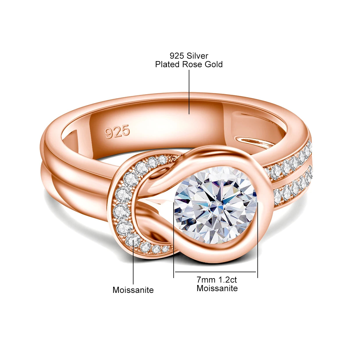 💫 Luna Grace Moissanite Ring