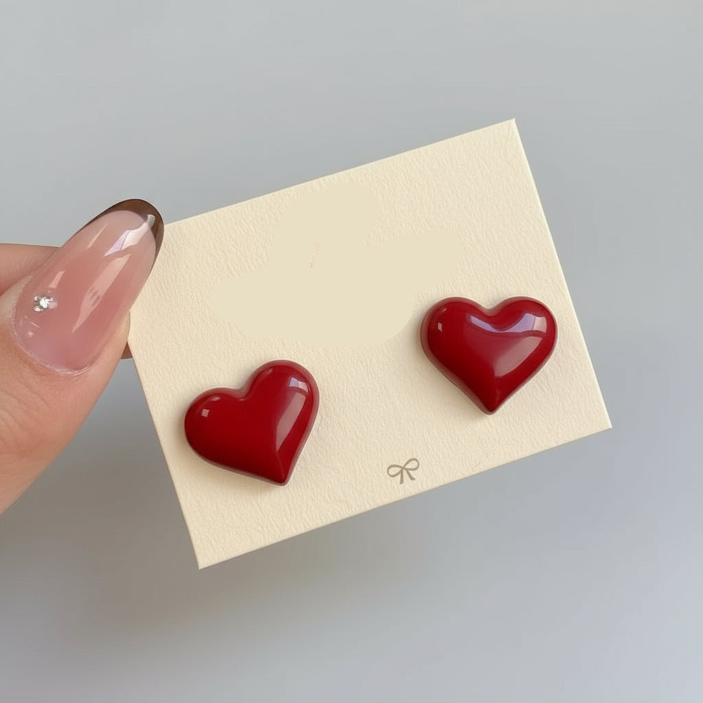 Retro Red Bowknot Earrings - R&N 