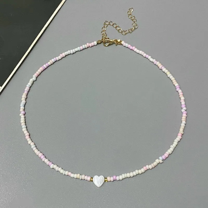 Colorful Heart Beads Choker - R&N 