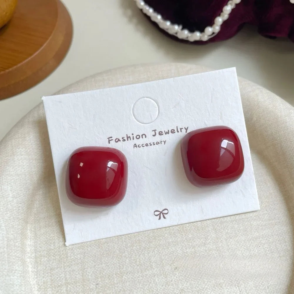 Retro Red Bowknot Earrings - R&N 