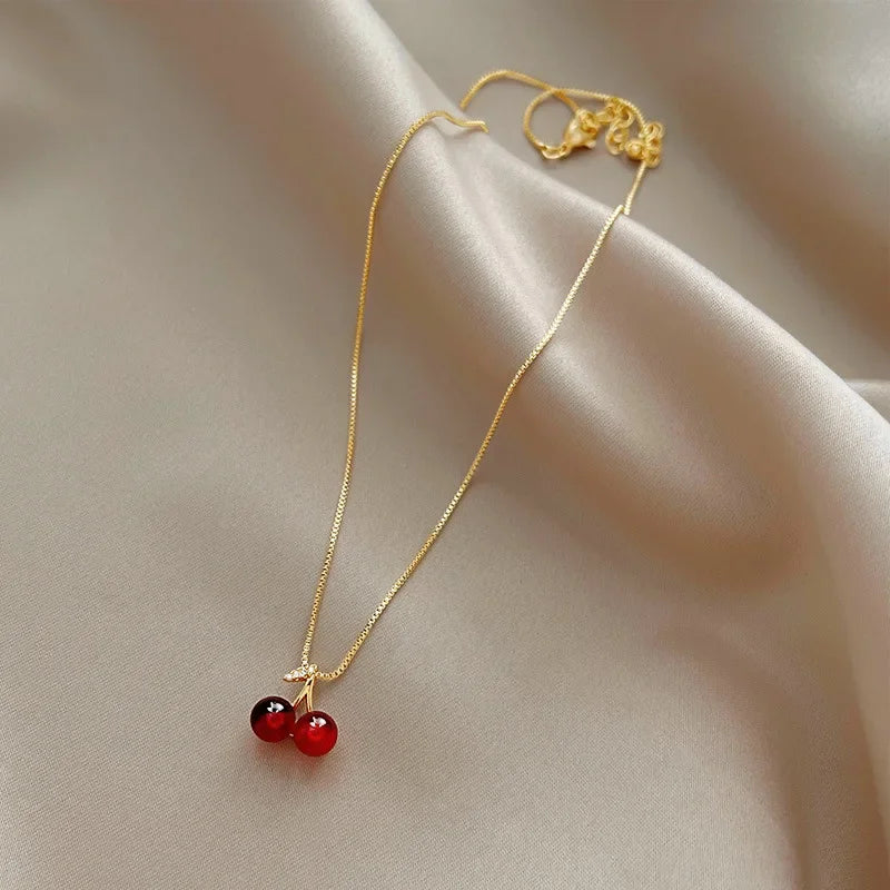 Cherry Sparkle Necklace - R&N 