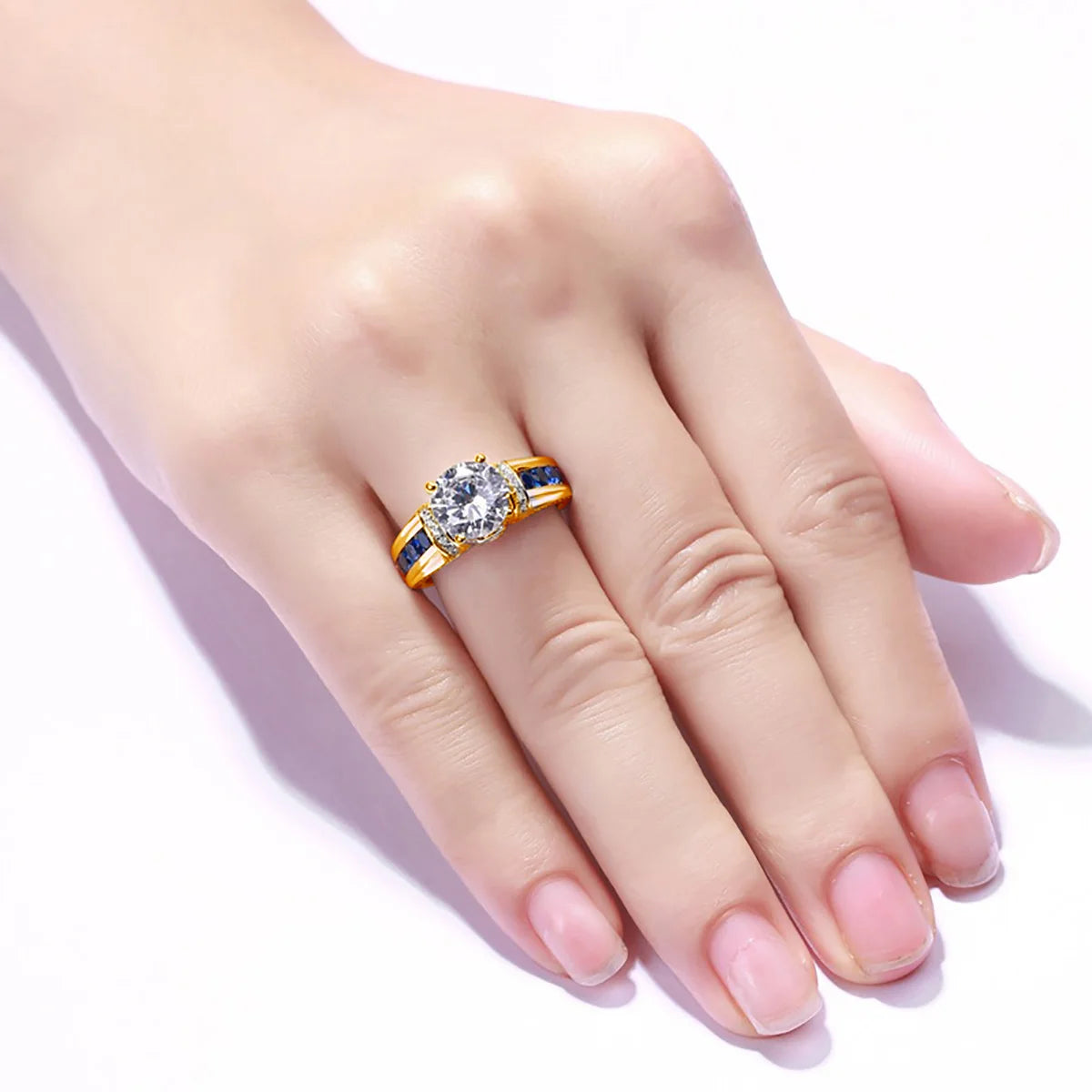 925 Sterling Silber Moissanit-Ring – Mit Zertifikat - R&N 