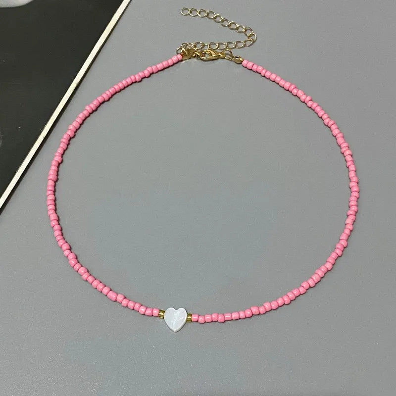 Colorful Heart Beads Choker - R&N 